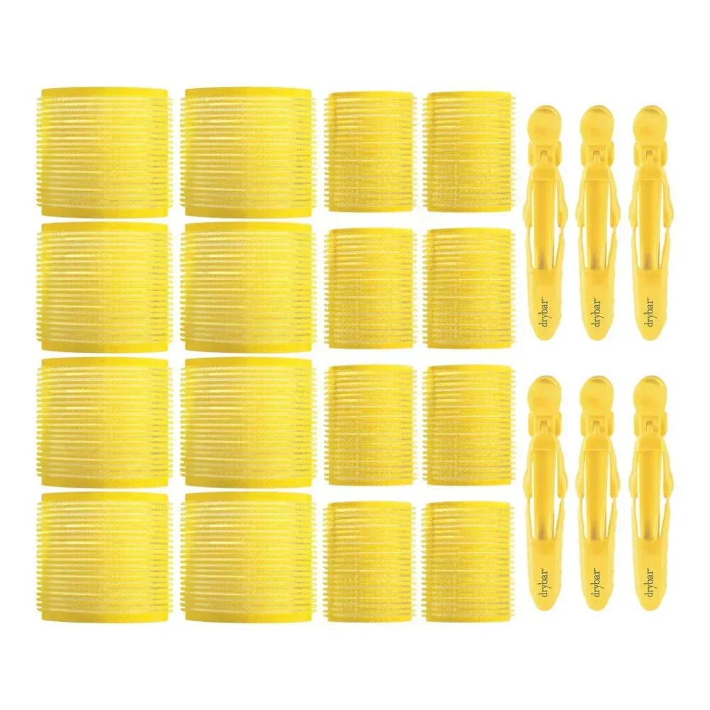 NIB Drybar Big Hair Besties Kit 16 Self-Grip Rollers & 6 Hair Clips Set